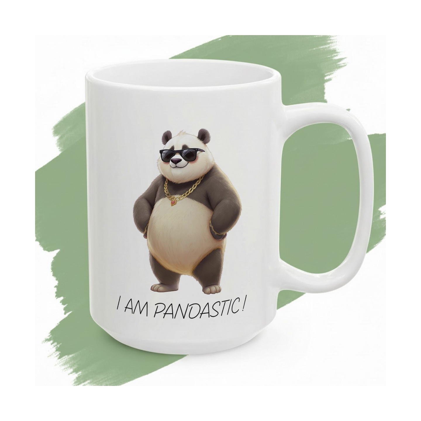 Kubek z nadrukiem „I Am Pandastic!” – pewność siebie w wersji panda