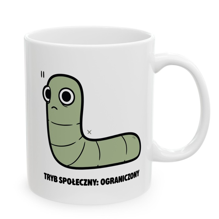 Kubek Tryb społeczny: ograniczony | Typowy Robak dla introwertyka
