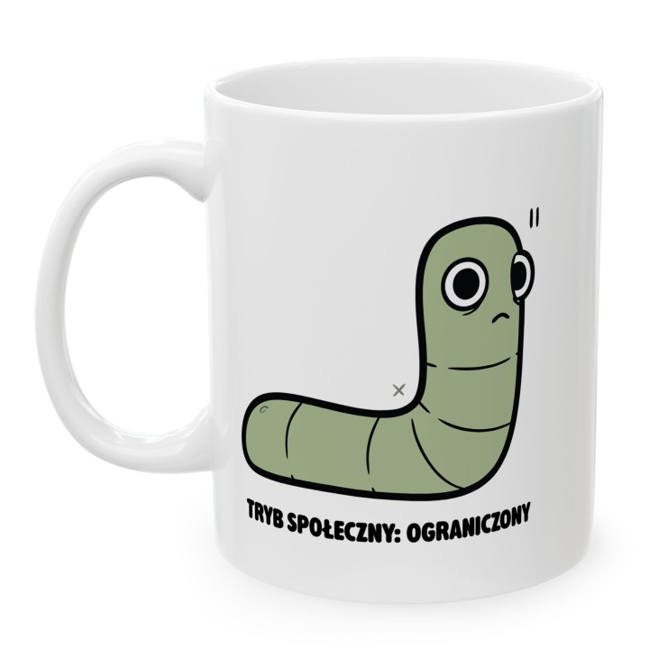 Kubek Tryb społeczny: ograniczony | Typowy Robak dla introwertyka