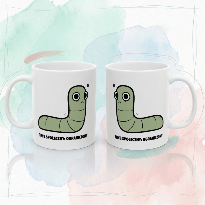 Kubek Tryb społeczny: ograniczony | Typowy Robak dla introwertyka