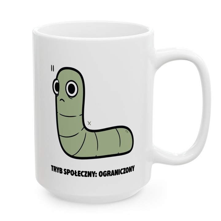 Kubek Tryb społeczny: ograniczony | Typowy Robak dla introwertyka