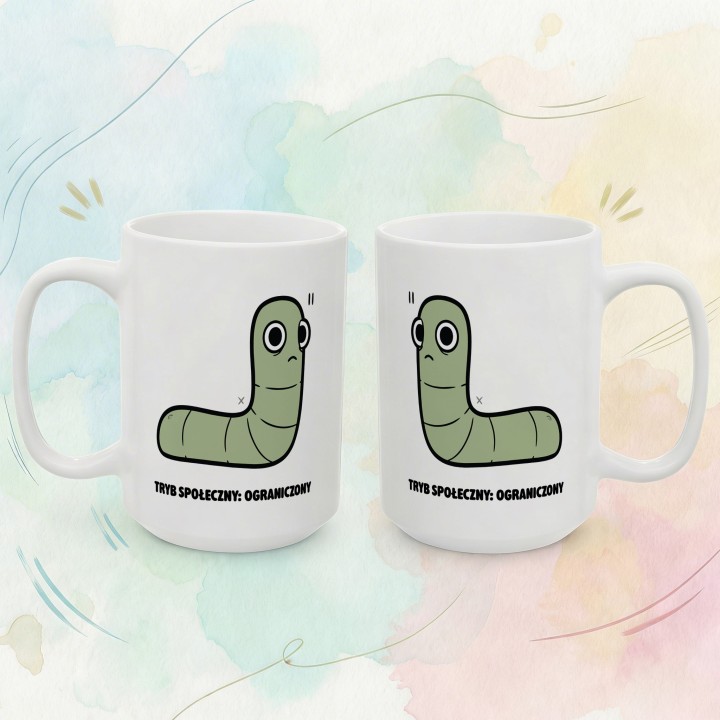 Kubek Tryb społeczny: ograniczony | Typowy Robak dla introwertyka
