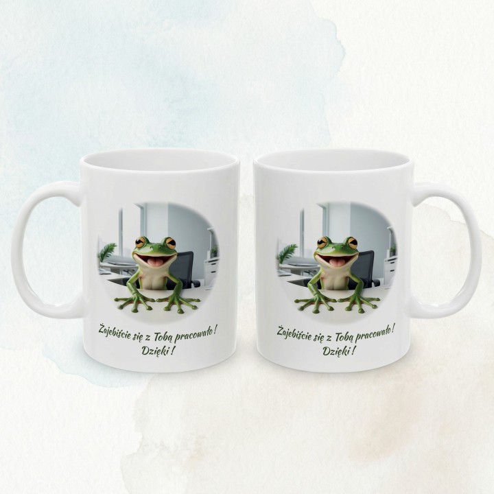 Kubek na pożegnanie z pracy Żajebiście się z Tobą pracowało prezent dla kolegi