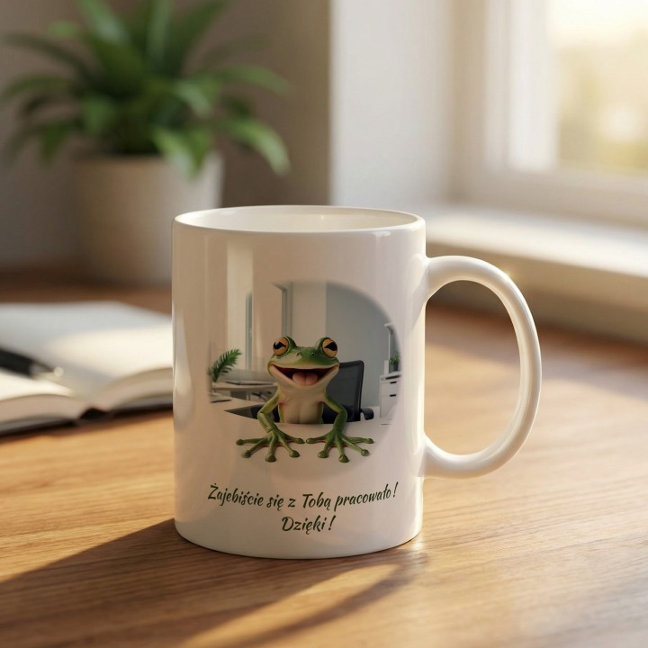 Kubek na pożegnanie z pracy Żajebiście się z Tobą pracowało prezent dla kolegi