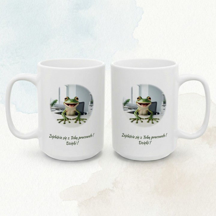 Kubek na pożegnanie z pracy Żajebiście się z Tobą pracowało prezent dla kolegi