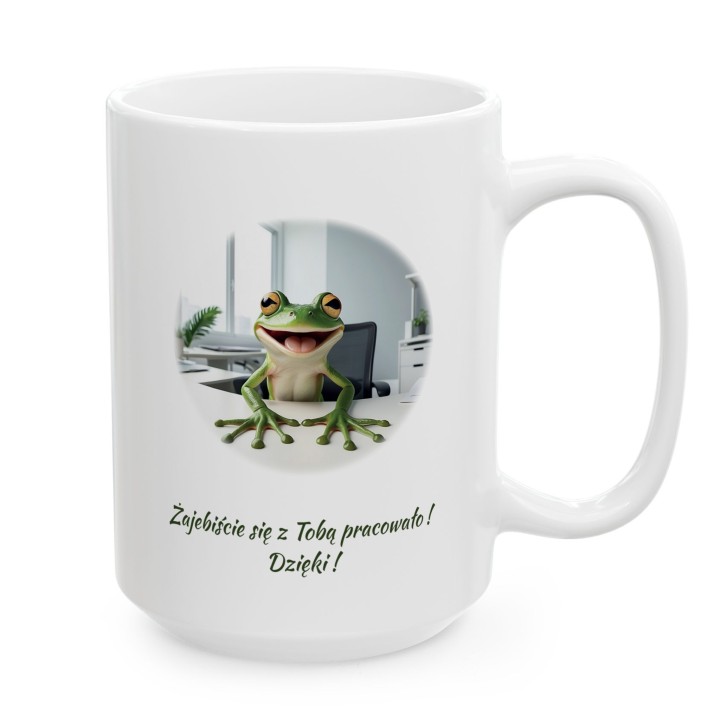 Kubek na pożegnanie z pracy Żajebiście się z Tobą pracowało prezent dla kolegi