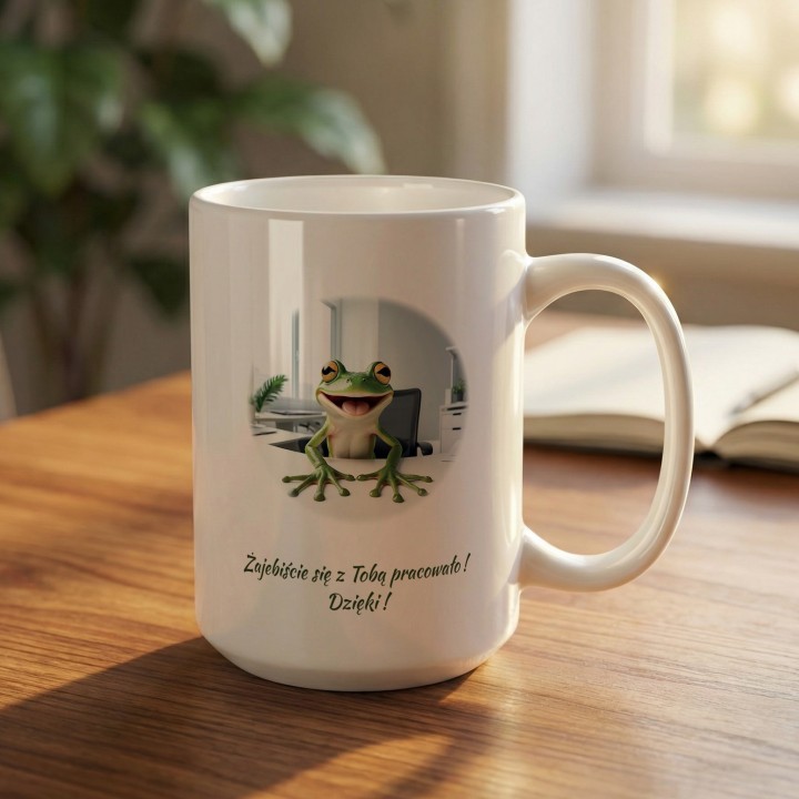 Kubek na pożegnanie z pracy Żajebiście się z Tobą pracowało prezent dla kolegi