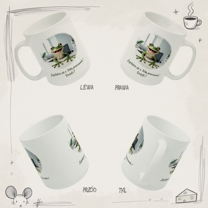 Kubek na pożegnanie z pracy Żajebiście się z Tobą pracowało prezent dla kolegi