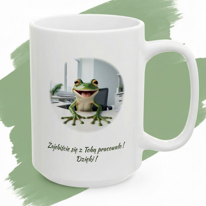 Kubek na pożegnanie z pracy Żajebiście się z Tobą pracowało prezent dla kolegi