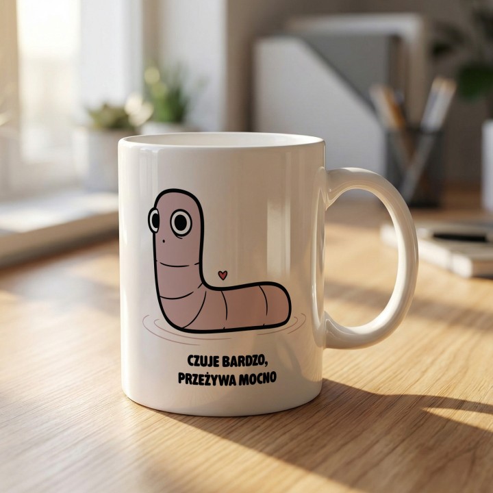 Kubek Czuje bardzo przeżywa mocno | Typowy Robak dla wrażliwca