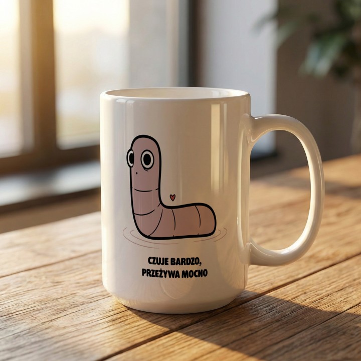Kubek Czuje bardzo przeżywa mocno | Typowy Robak dla wrażliwca