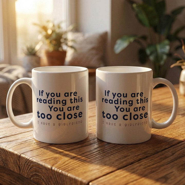 Kubek If you are reading this You are too close I have a girlfriend prezent dla niego