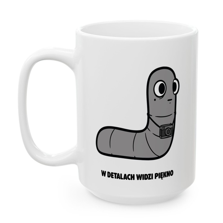 Kubek W detalach widzi piękno | Prezent dla fotografa Typowy Robak
