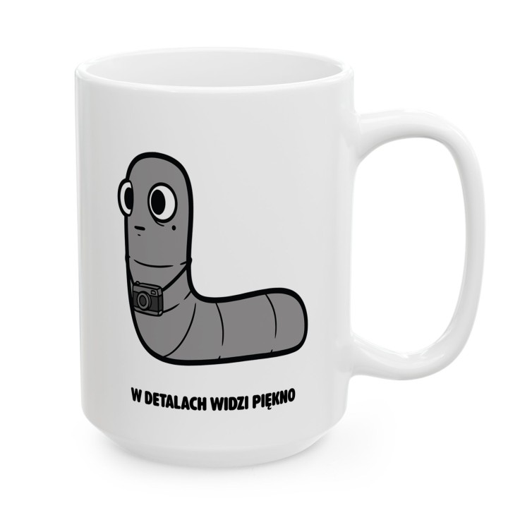 Kubek W detalach widzi piękno | Prezent dla fotografa Typowy Robak