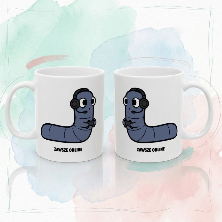 Kubek dla gracza Żyje w innym świecie | Typowy Robak Gamer Gift