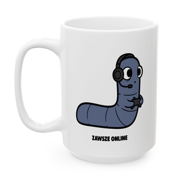 Kubek dla gracza Żyje w innym świecie | Typowy Robak Gamer Gift