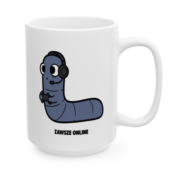 Kubek dla gracza Żyje w innym świecie | Typowy Robak Gamer Gift