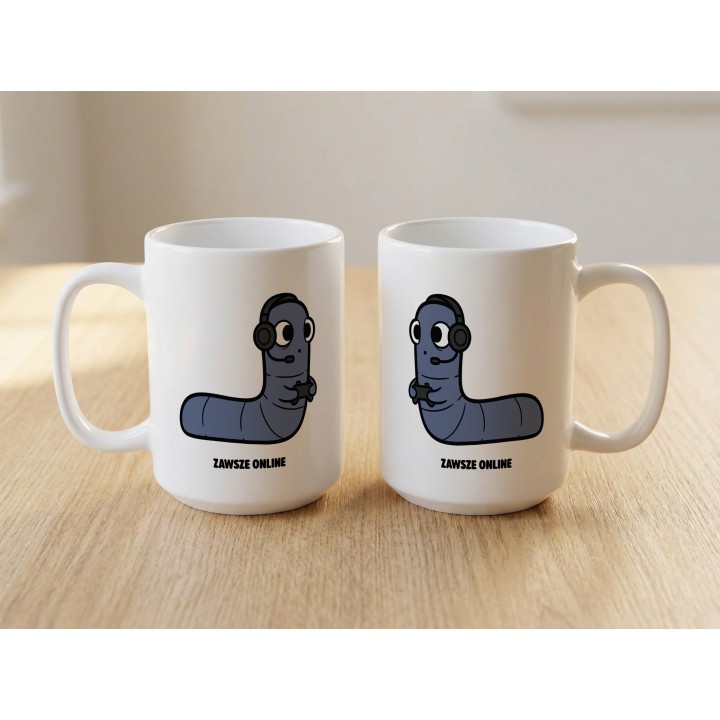 Kubek dla gracza Żyje w innym świecie | Typowy Robak Gamer Gift