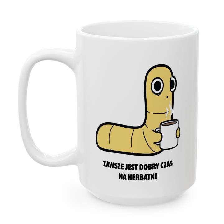 Kubek z nadrukiem Typowy Robak Herbatka | Prezent dla herbatoholika