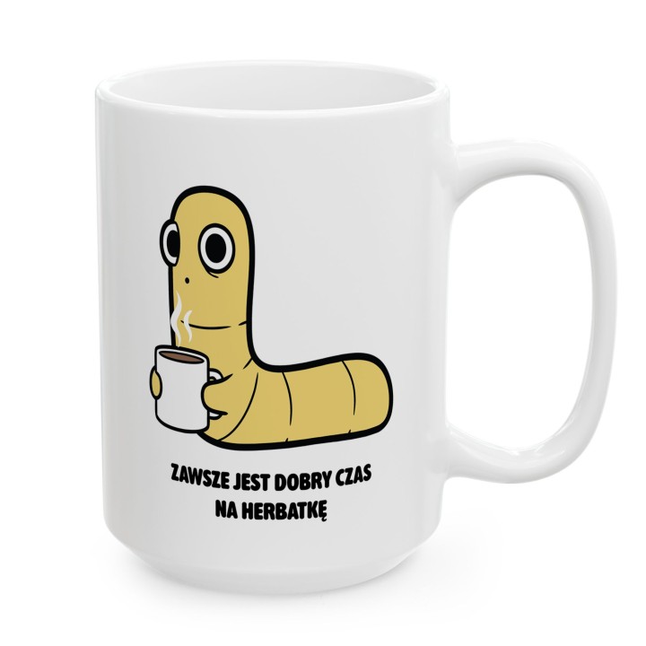 Kubek z nadrukiem Typowy Robak Herbatka | Prezent dla herbatoholika