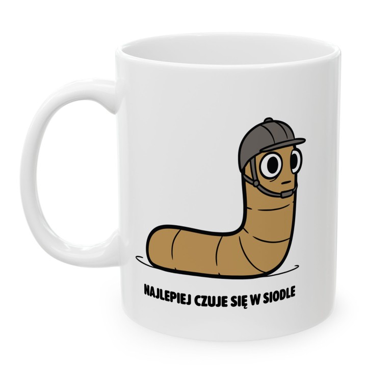 Kubek dla koniarza Galopuje po wolność | Typowy Robak Prezent