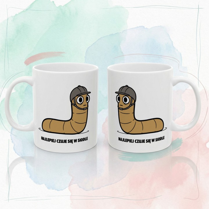 Kubek dla koniarza Galopuje po wolność | Typowy Robak Prezent