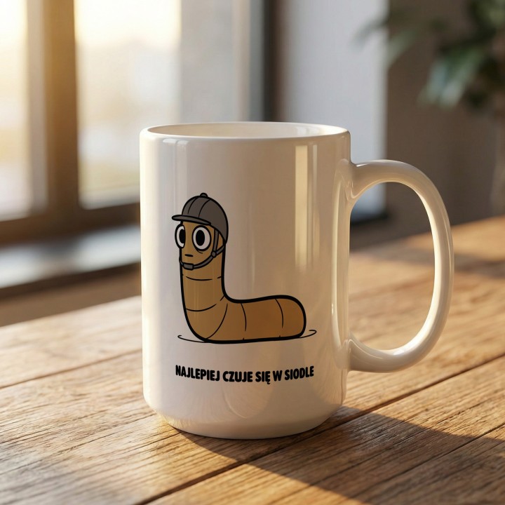 Kubek dla koniarza Galopuje po wolność | Typowy Robak Prezent