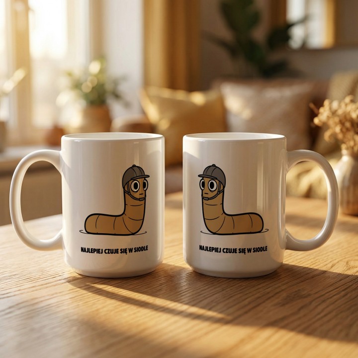 Kubek dla koniarza Galopuje po wolność | Typowy Robak Prezent