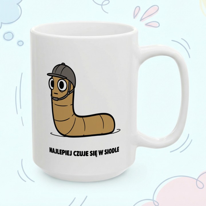 Kubek dla koniarza Galopuje po wolność | Typowy Robak Prezent