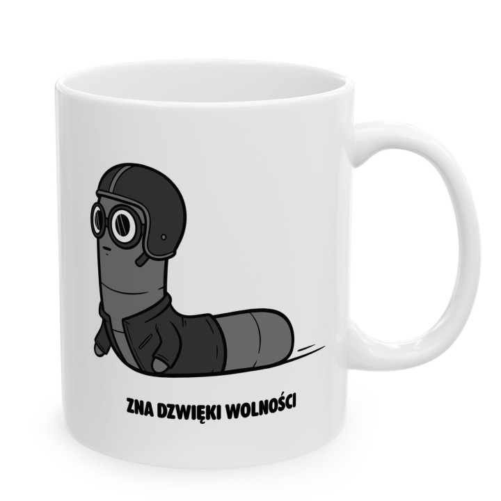 Kubek Zna dźwięk wolności | Typowy Robak dla motocyklisty Chopper