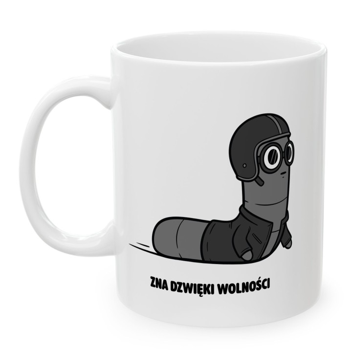 Kubek Zna dźwięk wolności | Typowy Robak dla motocyklisty Chopper