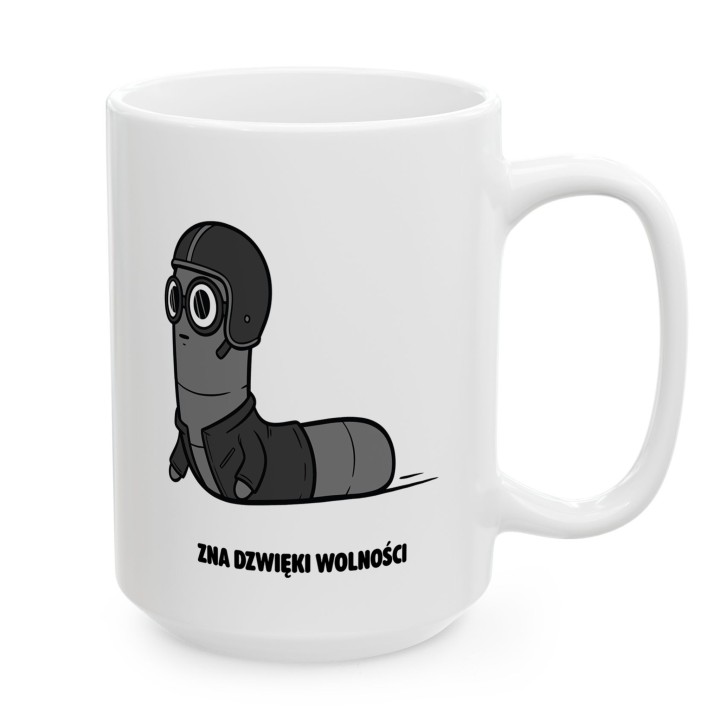 Kubek Zna dźwięk wolności | Typowy Robak dla motocyklisty Chopper
