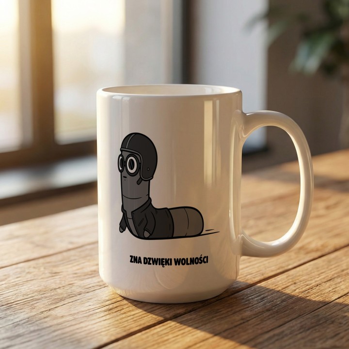 Kubek Zna dźwięk wolności | Typowy Robak dla motocyklisty Chopper