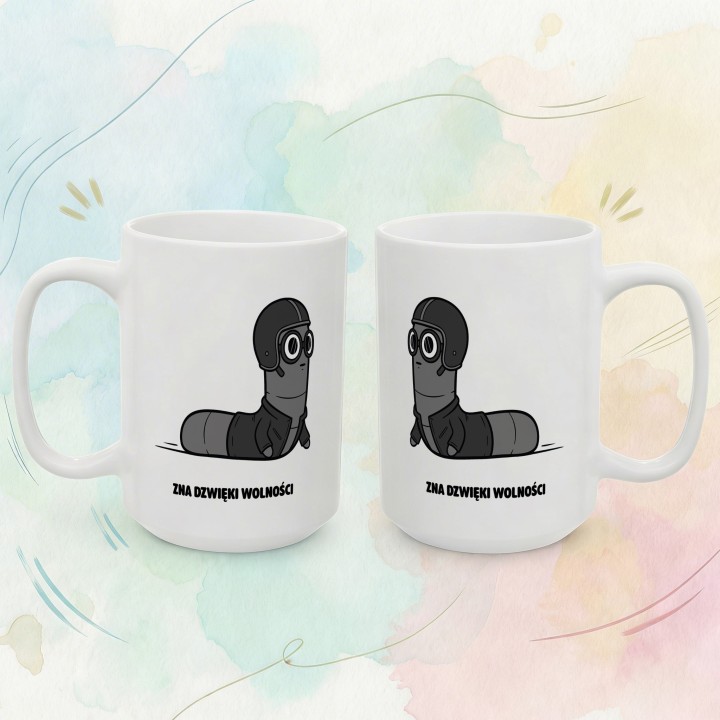 Kubek Zna dźwięk wolności | Typowy Robak dla motocyklisty Chopper