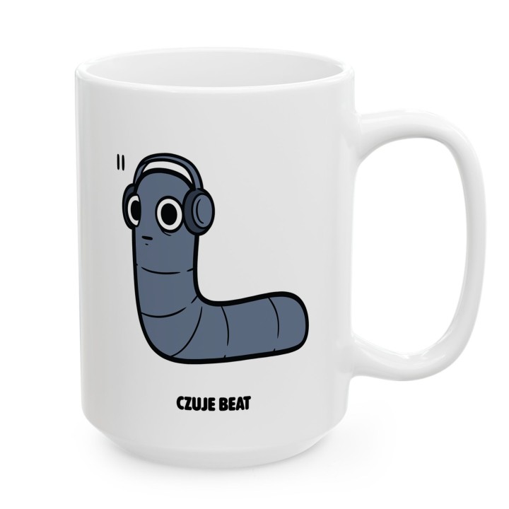Kubek z nadrukiem Czuje Beat | Typowy Robak dla fana muzyki