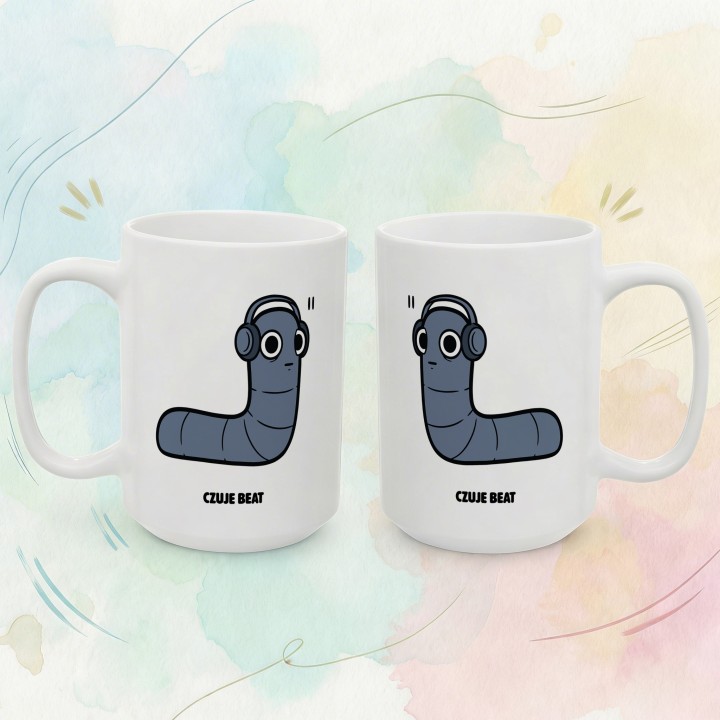 Kubek z nadrukiem Czuje Beat | Typowy Robak dla fana muzyki