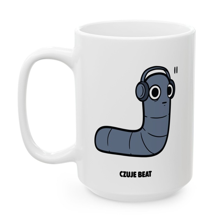 Kubek z nadrukiem Czuje Beat | Typowy Robak dla fana muzyki