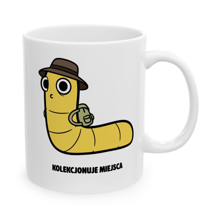 Kubek Kolekcjonuje miejsca | Typowy Robak dla podróżnika i turysty