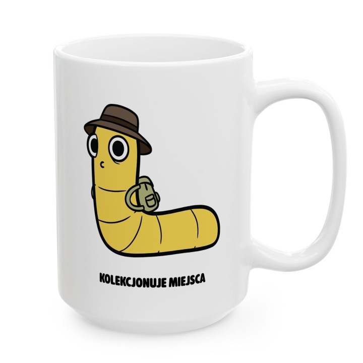 Kubek Kolekcjonuje miejsca | Typowy Robak dla podróżnika i turysty