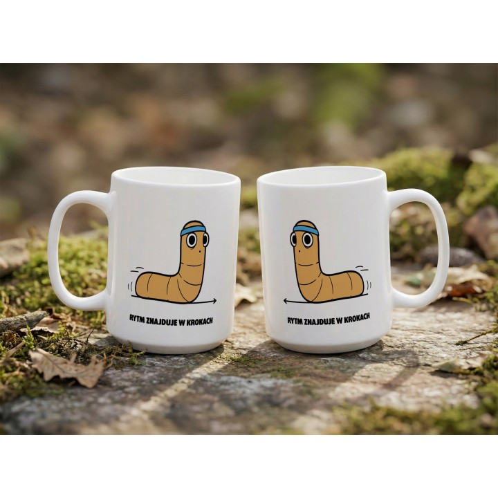 Kubek Rytm znajduje w krokach | Typowy Robak dla biegacza