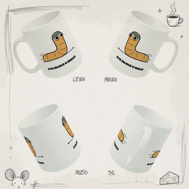 Kubek Rytm znajduje w krokach | Typowy Robak dla biegacza