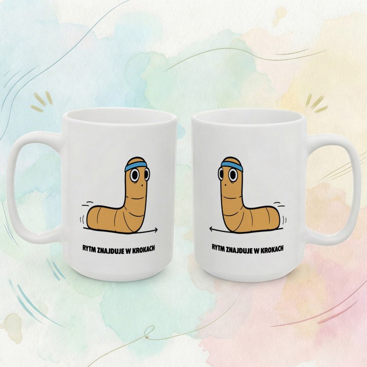 Kubek Rytm znajduje w krokach | Typowy Robak dla biegacza