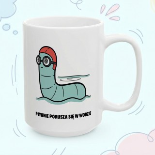 Kubek Płynnie porusza się w wodzie | Typowy Robak dla pływaka