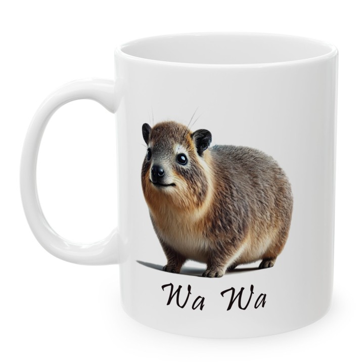 Kubek z góralkiem skalnym „Wa Wa” – zwierzaki Hyrax