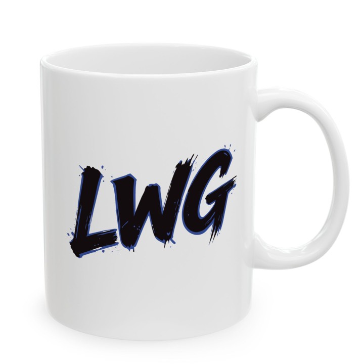 Kubek dla motocyklisty LWG niebieski Lewa w górze