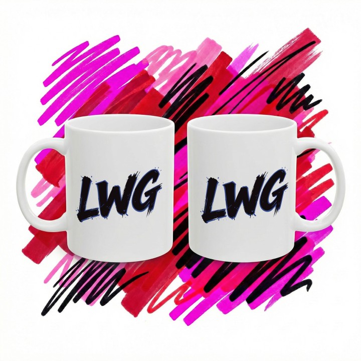 Kubek dla motocyklisty LWG niebieski Lewa w górze