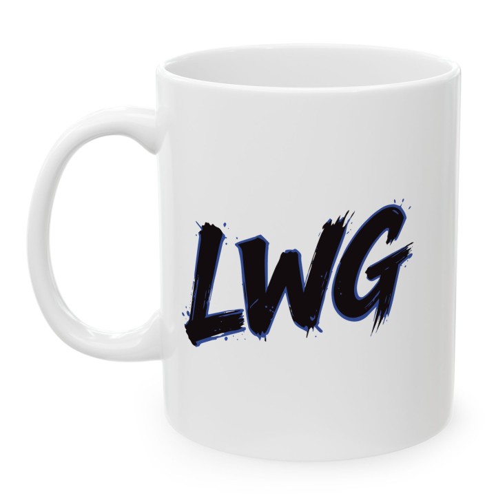 Kubek dla motocyklisty LWG niebieski Lewa w górze