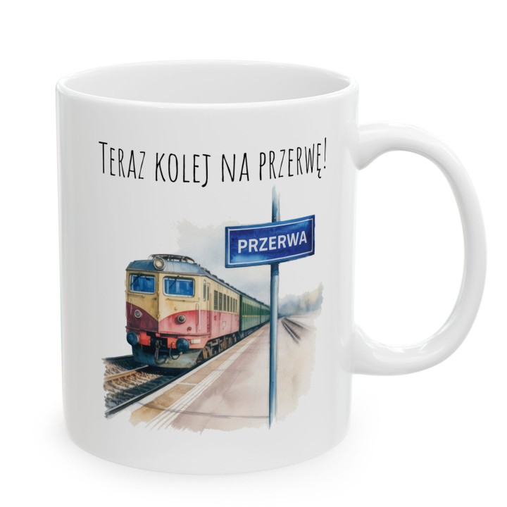 Kubek z pociągiem – „Teraz kolej na przerwę!”