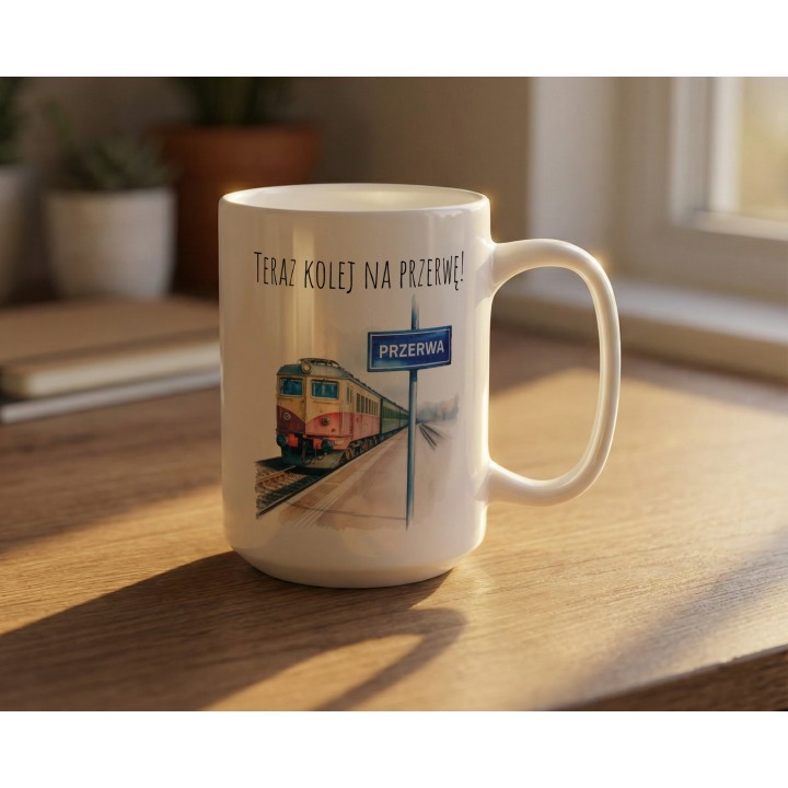 Kubek z pociągiem – „Teraz kolej na przerwę!”