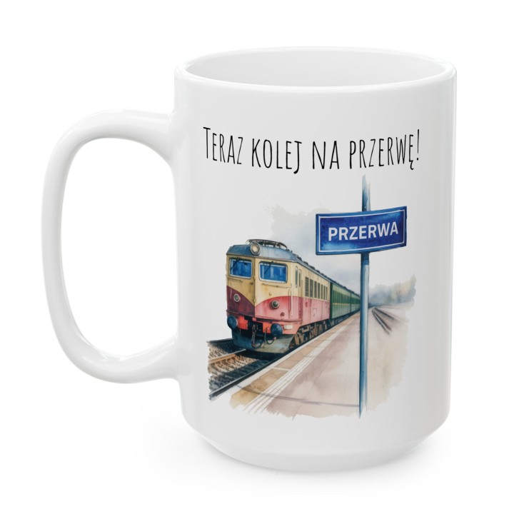 Kubek z pociągiem – „Teraz kolej na przerwę!”